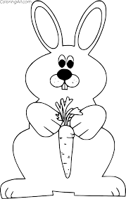 Bunny, carrot set, easter holiday illustration, coloring page diffrent design cute colorful cartoon bunny in carrot costume template set. Carrot Coloring Pages Coloringall