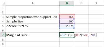When given the reference of a cell that contains a formula, it will return the entire formula as text. How To Calculate Margin Of Error In Excel Statology