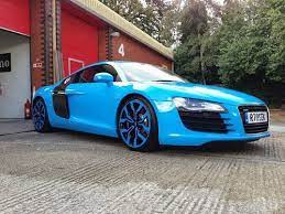Audi R8 In Light Blue Audi Audi R8 Hot Cars