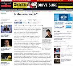 Malaysia makes significant progress in science and governance of thousands sign online petition calling for neelofa, husband's imprisonment. Peter Long On Chess Malay Mail Online Is Chess Unislamic Mail Online Online Chess