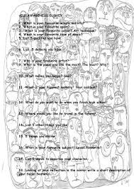 Self Portrait Lesson Plan With Worksheets Self Middle School Lesson Plans Therapy Worksheets