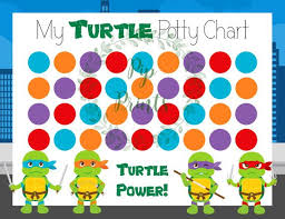 Printable Teenage Mutant Ninja Turtle Potty Training Chart