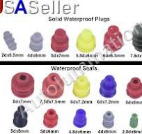 Silicone Rubber Waterproof Water Resistant Wire Connector Plugs Seals  Grommets