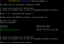 Bash Script Check Ssl Certificate S For Expiration Holy Linux