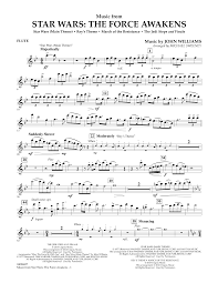All rights reserved to john williams and george lucas. Music From Star Wars The Force Awakens Flute Flute Sheet Music Sheet Music Saxophone Sheet Music