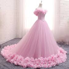 Romantic Pink Rose Wedding Dress Princess Ball Gown Quinceanera Debutante Gown Girls Sweet 16 Gown Wd878 Princess Ball Gowns Ball Gowns Wedding Pink Rose Wedding Dress