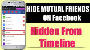 ■ mutual friends can not be generally hidden ■. How To Hide Mutual Friends On Facebook Youtube
