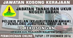 Majlis perbandaran selayang(mps) telah ditubuhkan pada 1hb januari 1997, sebelum ini dikenali sebagai majlis daerah gombak (mdg) yang telah ditubuhkan di bawah akta 171, akta. Jawatan Kosong Pelukis Pelan Penolong Jurutera Gred Ja19 Jawatan Kosong Terkini Negeri Sabah