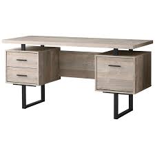 Welcome to monarch fine furniture for century. Monarch 3 Drawer Writing Desk In Taupe And Black I 7418