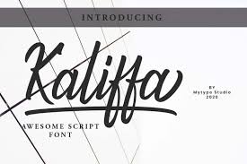 Licensed for personal and commercial use. Kaliffa Script Font Befonts Com