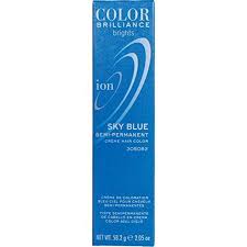Ion Color Brilliance Semi Permanent Brights Hair Color Sky Blue 2 05 Oz Walmart Com Walmart Com