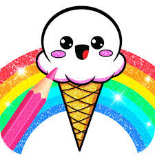 Kawaii glitter coloring book is great fun for all age groups and for entire families! Rainbow Glitter Coloring Book Kawaii Kids Fun Coloring Pages And Artwork Amazon De Apps Fur Android