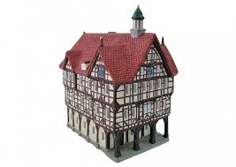 Windlichthaus Rathaus Bad Urbach Aus Porzellan Lichthaus Kerzenstander Glas Vase Glas Teelichthalter