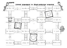 Students Will Work Their Way Through The Maze By Converting From Standard For To Slope Intercept Form Slope Intercept Form Slope Intercept Standard Form