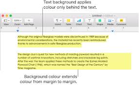 Add A Highlight Effect To Text In Pages On Mac Apple Support