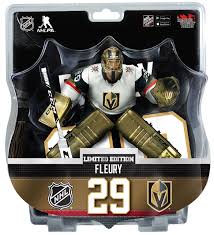 In desperate need of goaltending, the pittsburgh penguins selected fleury with the first overall pick in. Marc Andre Fleury Vegas Golden Knights Gold Pads 6 Nhl Figure Toys R Us Canada