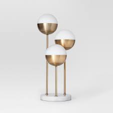 Geneva Triple Glass Globe Table Lamp Brass Project 62 Image 1 Of 2 Brass Table Lamps Table Lamp Led Table Lamp