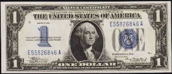 Antique Money Value Of 1 Silver Certificate