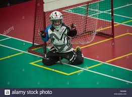 Portero Floorball Foto & Imagen De Stock: 92971827 - Alamy