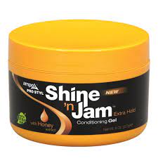 Flashing hair wax, colorful & shinning hair wax with tea seeds oil, natural essence. Ampro Pro Styl Shine N Jam Conditioning Gel Extra Hold 8 Oz Naturallycurly