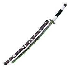 In his battle against kokushibo, sanemi used his brother 's sword and gun in conjuction with his own blade, albeit briefly. Demon Slayer Sanemi Shinazugawa Green Nichirin Blade Otakuninjahero Com