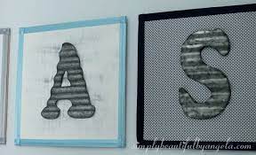 Metal Letters on Wood for the Nursery | Simply Beautiful By Angela