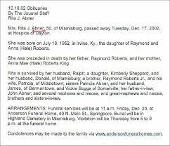 Abney Repository "R" Obituaries