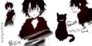 Sketch Of Kagerou Kun Aka Black Hibiya From Wannyanpu S Kagerou Days Pv What A Weird Cat Kagerou Project C Shizennoteki P Jin Kagerou Project Anime Art