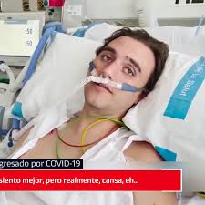 La advertencia de Alan,de 26 años e ingresado por COVID, a los jóvenes:  "Debes tener cuidado"