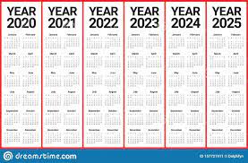 2020 2021 2022 2023 Calendar Printable One Page Di 2021