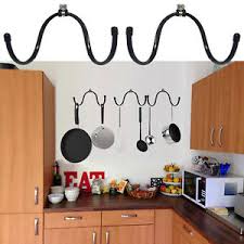 Mounting hardware and runners included; 2 Kitchen Storage Racks Organizer Pot Pan Cookware Lid Pantry Rack Cutting Board Ebay