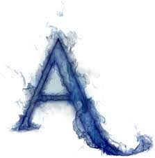 Misterioso Alfabeto Azul Letras De Fuego Fotos De Letras Letras Png
