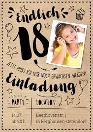 Mal was trinken, selbst entscheiden einladungstexte mit reim zum 18. Tolle Trendy Einladungskarte Zum 18 Geburtstag Mit Foto L Einladungskarten Geburtstag Texte Einladungskarten Geburtstag Einladungskarten Geburtstag Vorlagen