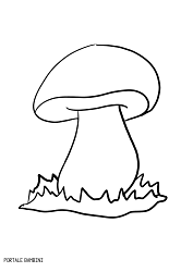 Adult coloring book,page a cute mushroom with ornaments image for relaxing.zen art style illustration for print. Mushroom Coloring Page Mantappu Colors