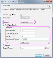 Help Online Tutorials Power And Sample Size
