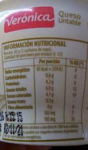 Queso untable gruyere Verónica