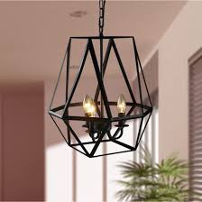 Shop Shandie Antique Bronze Geometric Edison Chandelier With Bulbs Overstock 10183143