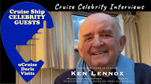 Ken Lennox, royal photographer and Cruise Ship Celebrity Guest, talks with  Jean & Stuart