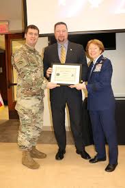 Maj. Gen. Carol Timmons and Cpt. Rob Knauer present