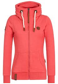 Lässiger chic für viele anlässe. Naketano Monsterbumserin Pimped Sweatjacke Fur Damen Rot Planet Sports