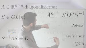 Zeigen sie, dass die matrix diagonalisierbar ist. Matrix Potenz Formel Diagonalisierbar Beweis Lineare Algebra By Pi Anist Maths Ca