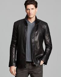John Varvatos Collection Double Zip Leather Jacket Men Bloomingdale S Zipped Leather Jacket Leather Jacket Leather Jacket Men