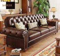Sofa Restoran Modern Digunakan Kulit Chesterfield Stan Sofa Retro Tinggi  Kancing Belakang Berumbai Sofa Tempat Duduk Kafe Bangku Tempat Duduk Set
