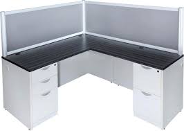 Shop wayfair for all the best computer locking desks. White Gray L Shaped Desk Locking Drawers Privacy Panel Tiger Stripe White Chassis Express Office Furniture