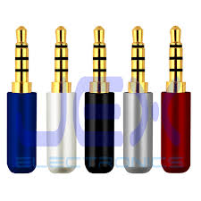 3.5mm jack headphones with microphone wired on ear stereo bass headsets for. Jex Electronics Llc Connectors Adapters 4 Pole 3 5mm 1 8 Male Repair Headphone Jack Plug Metal Audio Soldering Black White Red Silver Or Blue