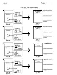 Some substances pass like water and others do. Osmosis And Tonicity Worksheets Teaching Resources Tpt