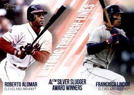 Former toronto blue jay roberto alomar throws out the cermonial first pitch prior to a game the jays said in a release friday that alomar will be removed from the level of excellence and a banner. 2019 Topps Greatness Returns Baseball Gr 13 Roberto Alomar Francisco Lindor Cleveland Indians Official Mlb Trading Card By Topps Single Cards Insert Singles