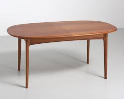 Jett round teak folding outdoor dining table. Oval Dining Table In Teak With A Foldable Extension 1960s 100292