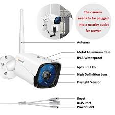 Wireless Security Camera Jennov 720p Wireless Wifi Bullet Ip Camera Ip66 Waterproof Outdoor And Ho Home Video Surveillance Video Surveillance Cameras Ip Camera