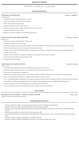 business administrator resume sample